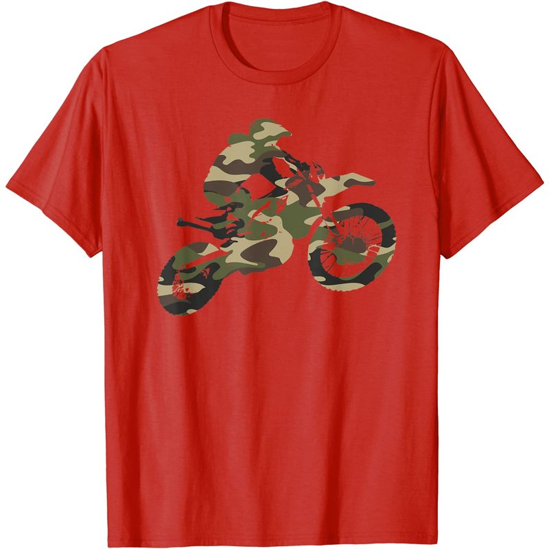 T-Shirt Camouflage de Motocross pour Hommes — T-shirts pour hommes