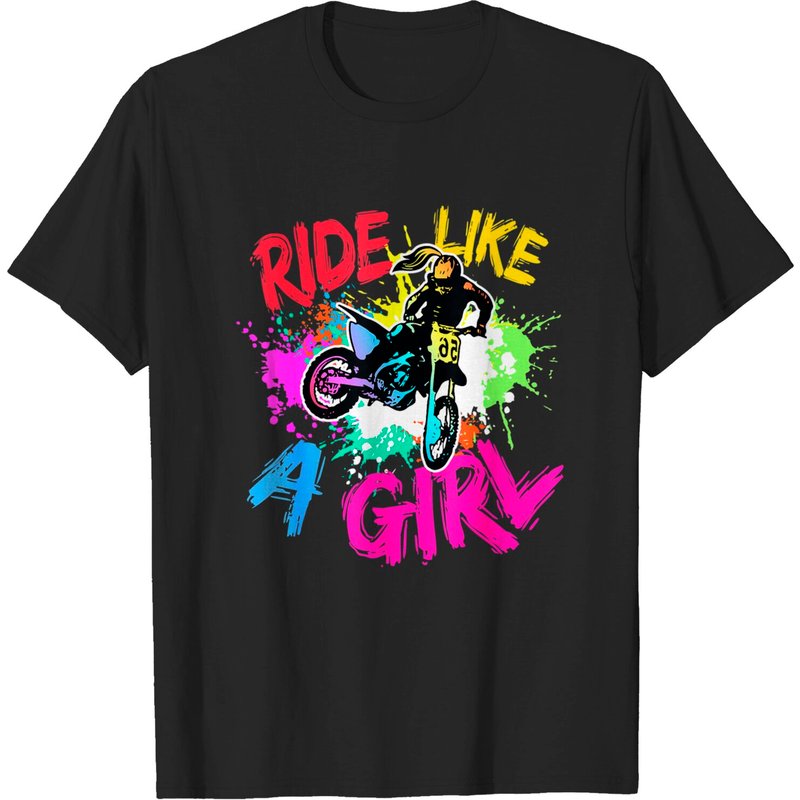 T-shirt pour hommes Motocross Ride Like A Girl — T-shirts pour hommes