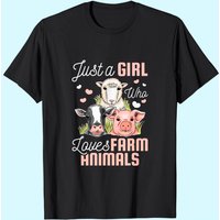 Just A Girl Who Loves Farm Animals Men's T-Shirt