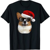 T-shirt Corgi Noël Santa pour hommes