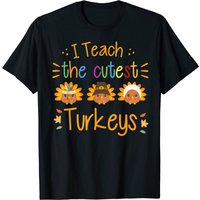 T-shirt I Teach The Cutest Turkeys pour hommes - Action de grâce