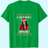 T-Shirt Cardi B All I Want For Christmas Is Shmoney pour hommes — T-shirts pour hommes