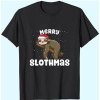 T-shirt de Noël Merry Slothmas pour hommes — T-shirts pour hommes