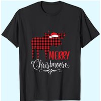 T-shirt pour hommes Merry Christmoose Family Christmas Moose