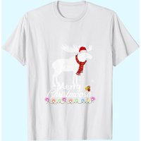Merry Christmoose T-shirt de Noël avec un élan drôle pour hommes — T-shirts pour hommes
