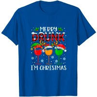 T-shirt Merry Drunk I'm Christmas Beer Drinking pour hommes — T-shirts pour hommes