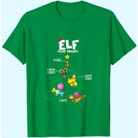 T-shirt de Noël Food Groups Elf Buddy pour hommes