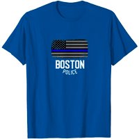 T-shirt de service pour homme, policier de Boston