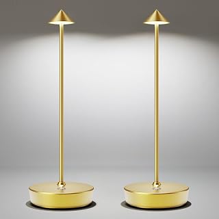 Lampe de Bureau LED Sans Fil Ensemble de 2 avec Batterie Rechargeable 6000mAh — Lampe de bureau menée