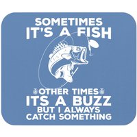 Funny Fishing Mouse Pad - Sometimes It's A Fish Design — Mouse Pads & Desk Mats