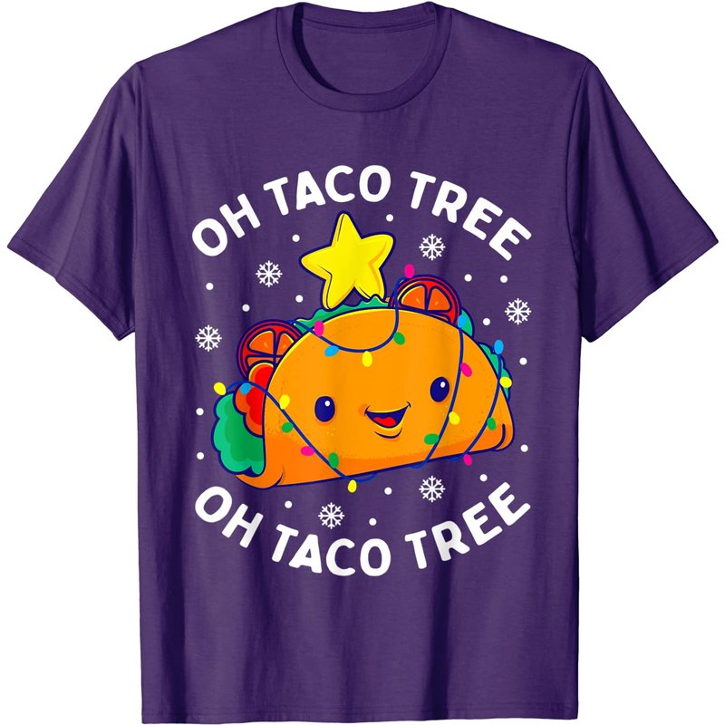 T-shirt de Noël Oh Taco Tree pour hommes — T-shirts pour hommes