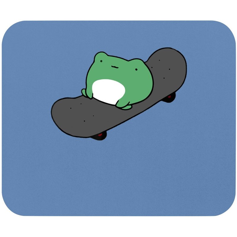 Funny Skateboarding Frog Mouse Pad — Mouse Pads & Desk Mats