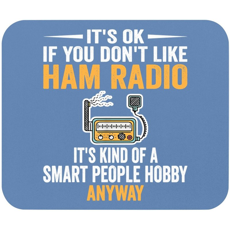 Smart People Hobby Ham Radio Operators Mouse Pad — Mouse Pads & Desk Mats