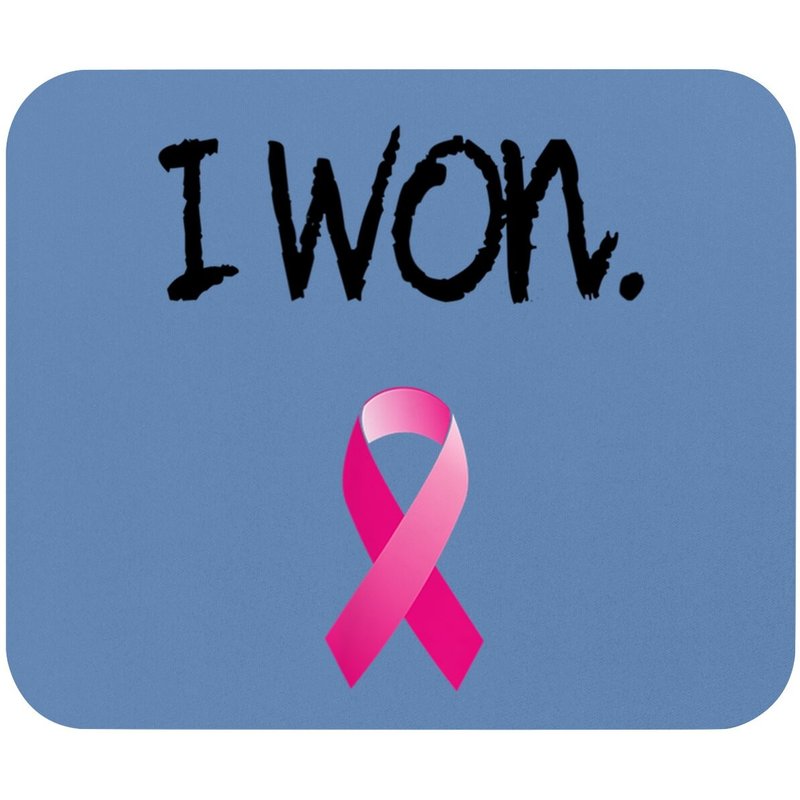 Survivor Breast Cancer Mouse Pad - Carolina Blue — Mouse Pads & Desk Mats