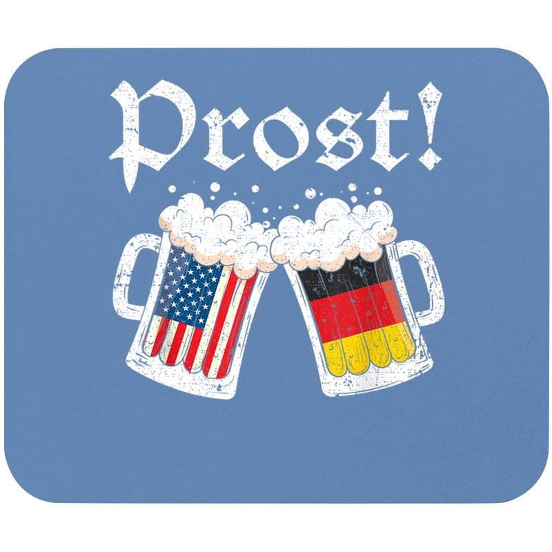 Tapis de souris Oktoberfest 2021 Drapeau américain-allemand Beer Prost