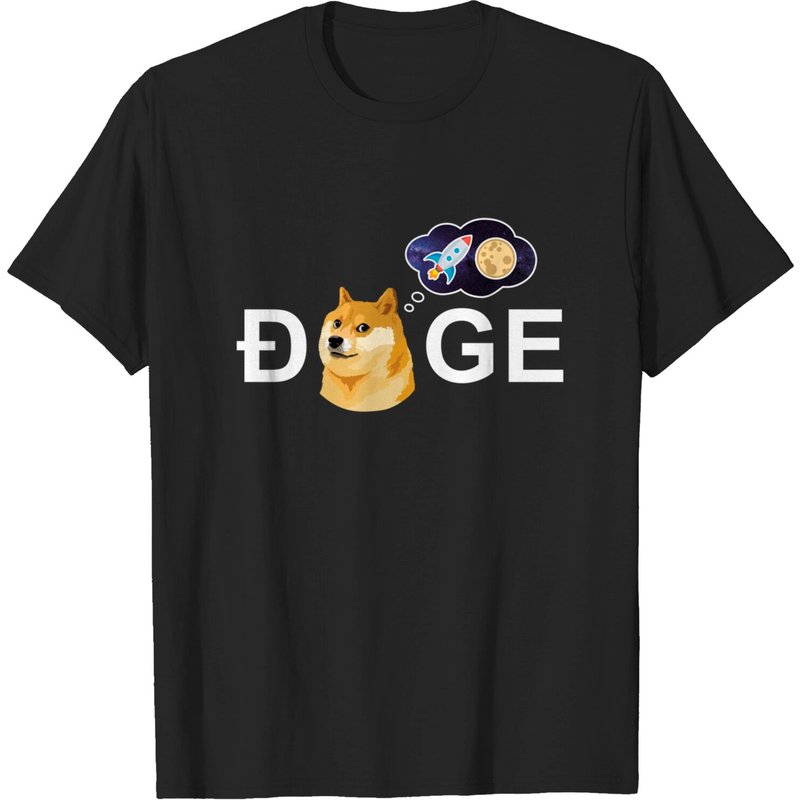 T-shirt Dogecoin Hold To The Moon Crypto Meme pour hommes — T-shirts pour hommes