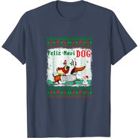 T-shirt de Noël Feliz Navidog Merry Xmas 2021 pour hommes — T-shirts pour hommes