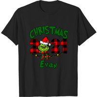 T-shirt pour hommes avec visage drôle assorti à la famille Noël 2021 — T-shirts pour hommes
