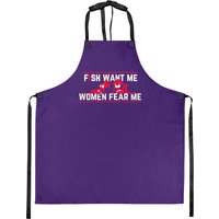 Fish Want Me, Fear Me Apron