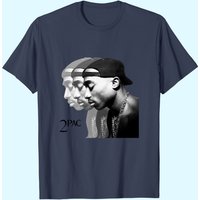 T-shirt Grunge Tupac pour hommes en noir — T-shirts pour hommes