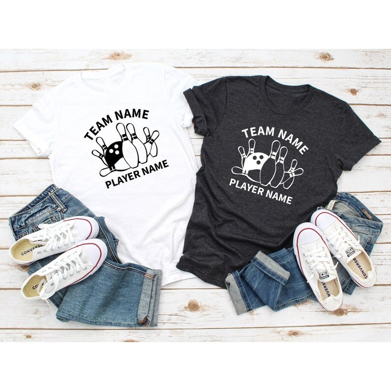 Custom Bowling Team T-Shirt for Men — Mens T Shirts