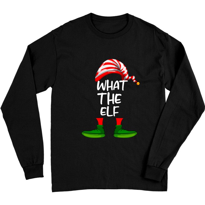 Pyjama à manches longues assorti de la famille What The Elf pour Noël — T-shirts pour hommes