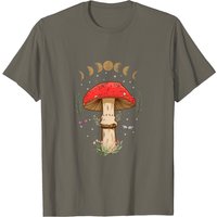 T-shirt pour hommes Dark Academia Cottagecore Esthétique Champignon Fungi — T-shirts pour hommes