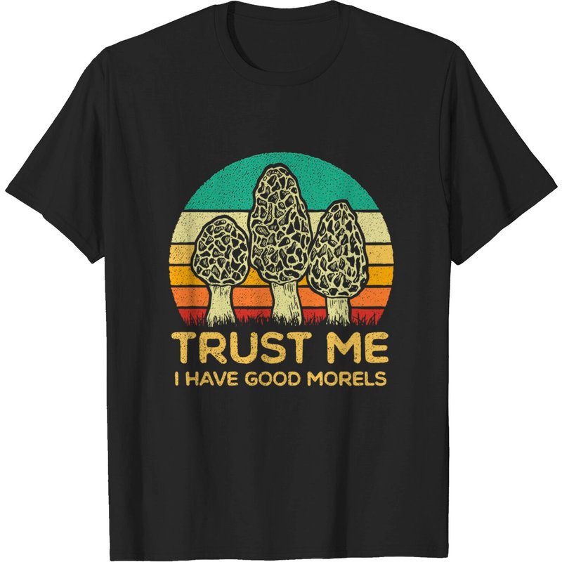 T-shirt Champignon Morille pour Chasseurs de Morilles — T-shirts pour hommes
