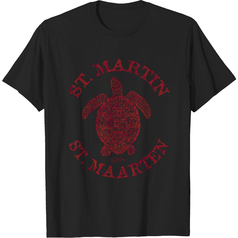 T-shirt pour hommes Tortue de mer de St. Maarten — T-shirts pour hommes