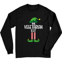 Vegetarian Elf Matching Family Christmas Pajama Long Sleeve