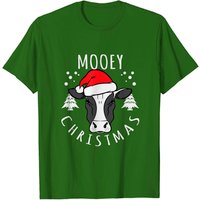 Cow Lover Mooey Christmas T-Shirt for Men