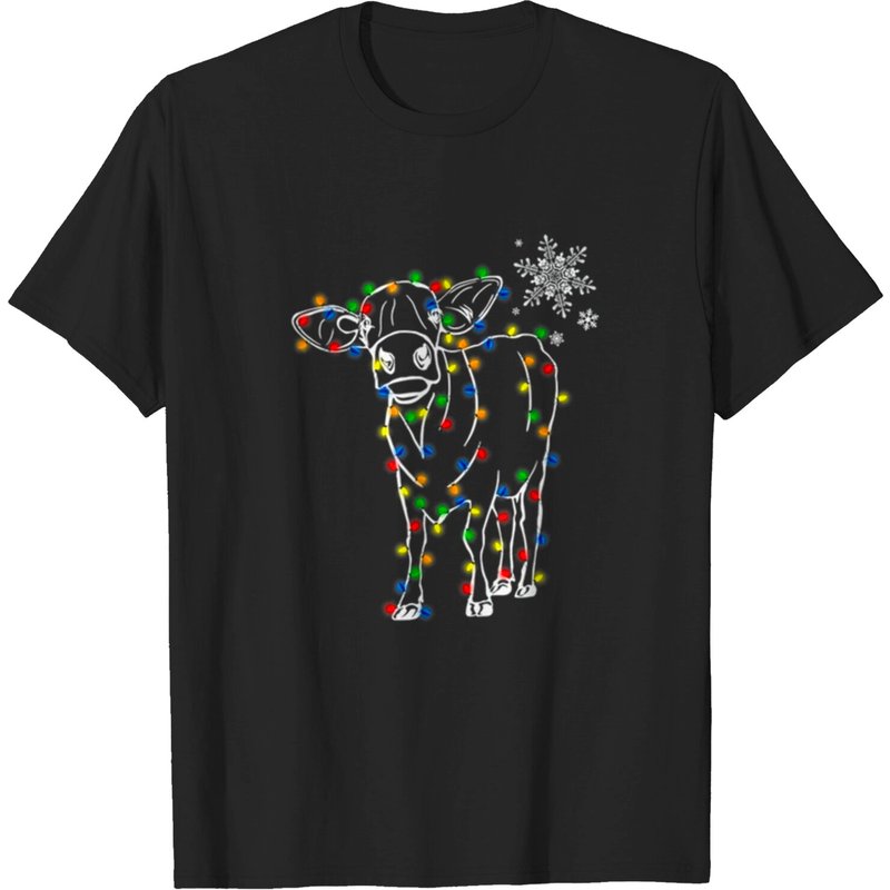 T-shirt Arbre de Noël Vache pour Hommes — T-shirts pour hommes