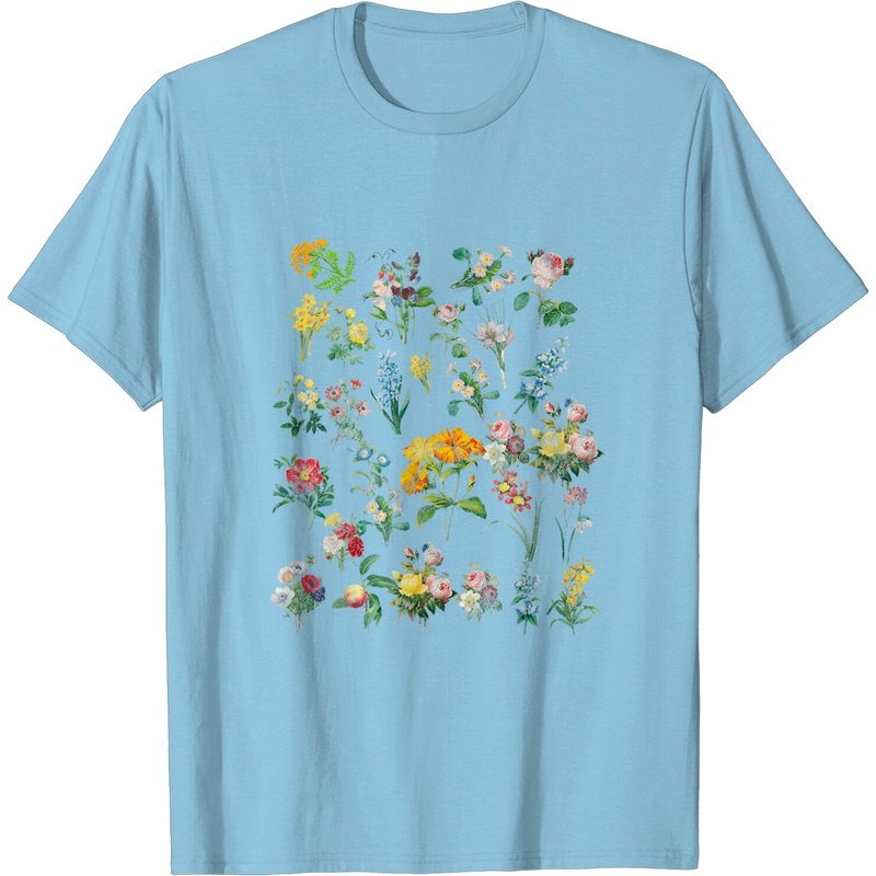 T-shirt Floral Art Botanique Vintage pour Hommes — T-shirts pour hommes