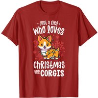 T-shirt pour hommes Corgi Pajamas Dog Just A Girl Who Loves Corgis — T-shirts pour hommes