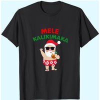 T-shirts Mele Kalikimaka Noël Vacances Santa Hawaïen pour Hommes — T-shirts pour hommes