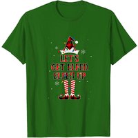 T-shirt de Noël assorti Let's Get Elfed Up pour hommes