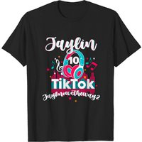 T-shirt personnalisé Princesse d'anniversaire Tik Tok pour hommes