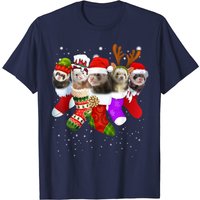 T-shirt de Noël Ferret In Socks pour hommes