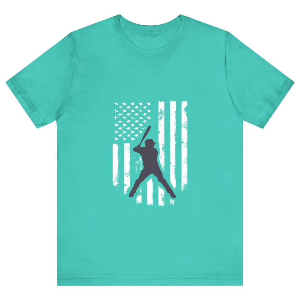 American Flag Baseball T-Shirt for Men — Mens T Shirts