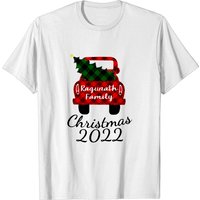 T-shirt personnalisé de Noël 2022 pour hommes avec camion rouge