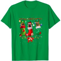 T-shirt de Noël pour hommes avec design de chapeau de Santa - Berger Allemand — T-shirts pour hommes