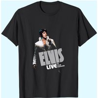 T-shirts Elvis Live In Las Vegas pour hommes — T-shirts pour hommes