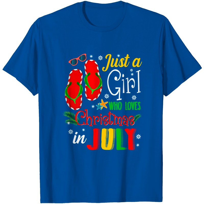 Just A Girl Who Loves Christmas In July Men's T-Shirt