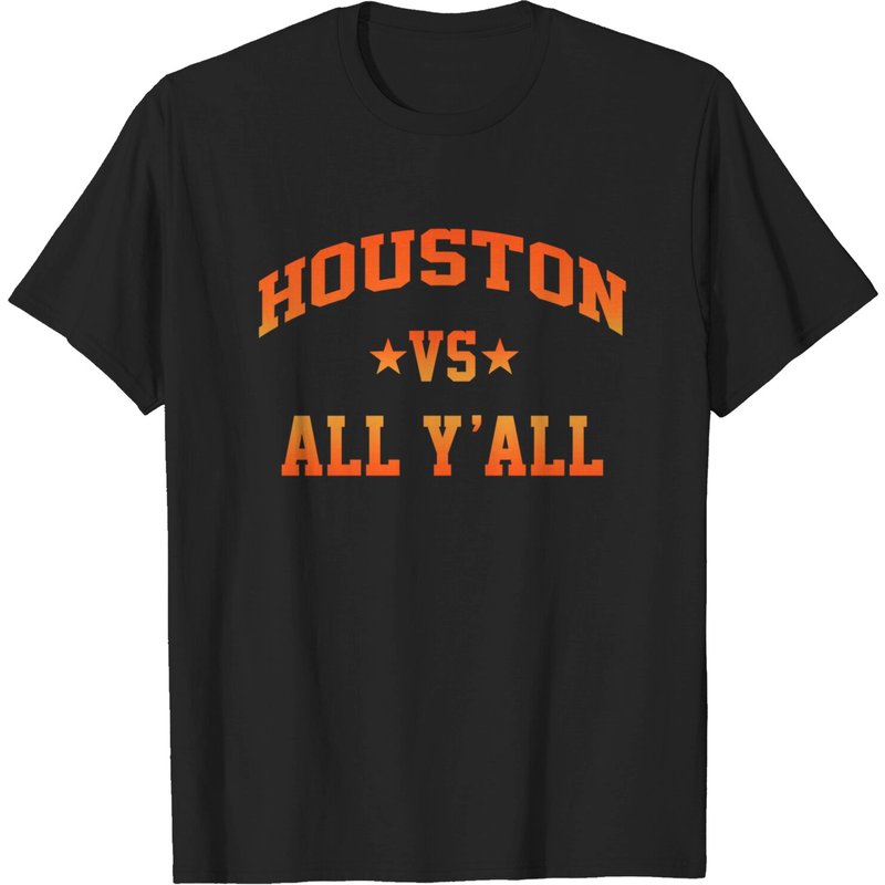 T-shirt Houston Vs All Y'all Nouveau Vintage Fans de Baseball du Texas — T-shirts pour hommes