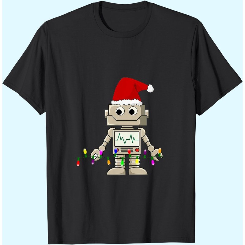 T-shirts essentiels Robot de Noël pour hommes — T-shirts pour hommes