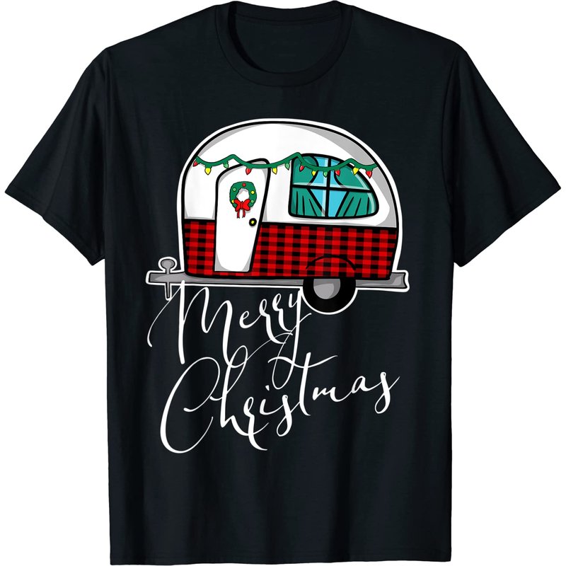 T-shirt Joyeux Noël Camping pour Hommes