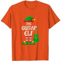 T-shirt de Noël assorti pour hommes Guitar Elf Family