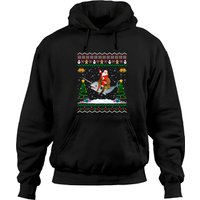 Cadeau de Noël Narwhal Santa sur Narwhal Sweat à Capuche