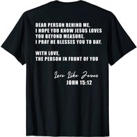 T-shirt Cher Personne Derrière Moi, J'espère Que Tu Sais Que Jésus T'aime — T-shirts pour hommes