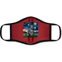 Blue Heeler Starry Night Australian Cattle Dog Art Face Mask — Cloth Face Masks